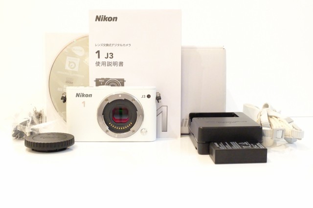 【中古】 ホワイト_ボディ Nikon ミラーレス一眼 Nikon 1 J3 ボディー ホワイト N1J3WH