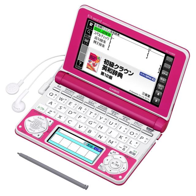 【中古】 ビビッドピンク_ケースなし カシオ 電子辞書 エクスワード 中学生モデル XD-N3800VP ビビッドピンクの通販は 7,933円
