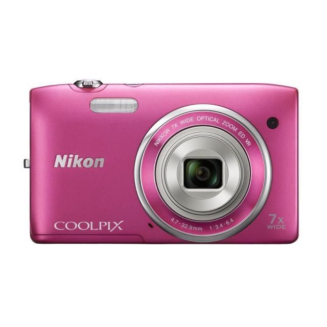 【中古】 ストロベリーピンク Nikon デジタルカメラ COOLPIX S3500 光学7倍ズーム 有効画素数 2005万画素 ストロベリーピンク S3500PKの通販は