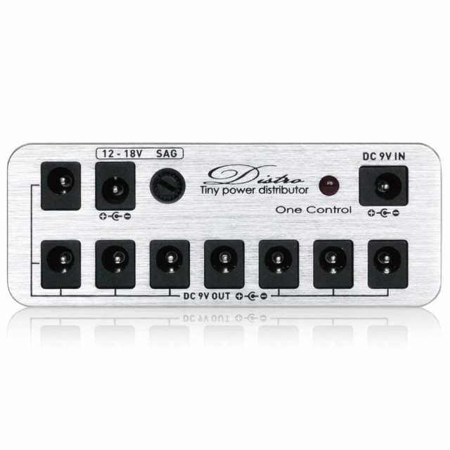 【中古】 shiny Silver One Control ワンコントロール エフェクター用 パワーサプライ Distro Tiny Power Distributor シャイニーシルバ