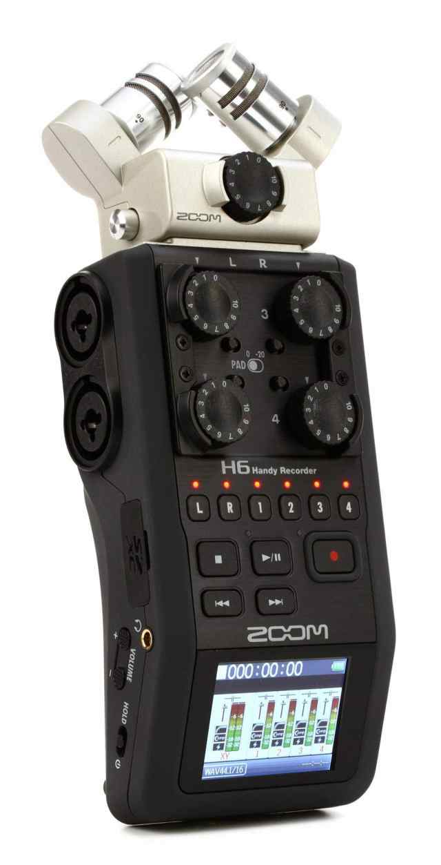 【中古】 ZOOM ズーム リニアPCM/ICハンディレコーダー マイク交換型 ポータブルレコーディング H6