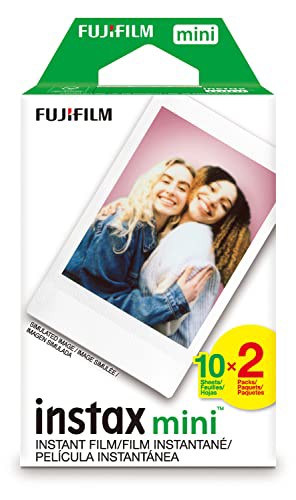 【中古】 Fujifilm (富士フィルム) Instax Mini インスタントフィルム ツインパック (ホワイト)