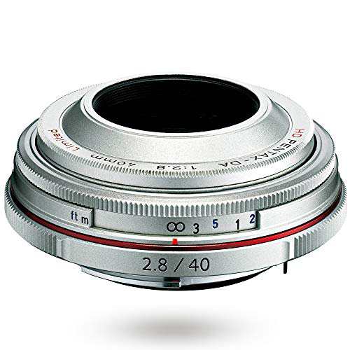 【中古】 シルバー_40mm_単品 HD PENTAX-DA 40mmF2.8 Limited シルバー 超軽量薄型パンケーキレンズ， DA リミテッドレンズシリーズ， ア