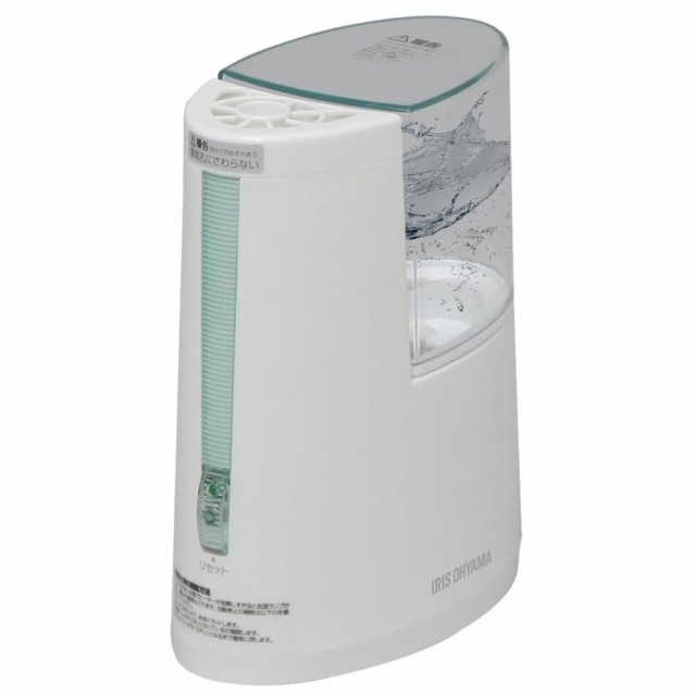 【中古】 1)グリーン アイリスオーヤマ 加湿器 スチーム式(加熱式) 加湿量 100ml タンク容量 800ml ~3畳 8時間連続加湿 アロマ対応 小型 卓上 デスク用 SHM-100U グリーンの通販は
