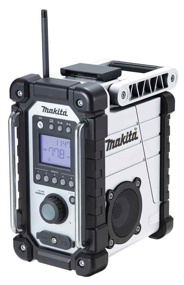 【中古】 ホワイト マキタ(Makita) 充電式ラジオ MR102W 白 バッテリ・充電器別売