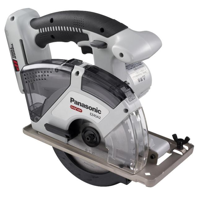 【中古】 充電パワーカッター_本体・金工刃付き パナソニック 充電パワーカッター EZ45A2 デュアル(14.4V/18V対応)金工・木工切断可能 本体・金工刃付(電池パック・充電器・ケース別売) グレー 丸ノコ マルノコ まるのこ EZ45A2XM-Hの通販は