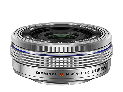 【中古】 シルバー_単品 OM SYSTEM/オリンパス OLYMPUS 電動式パンケーキズームレンズ M.ZUIKO DIGITAL ED 14-42mm F3.5-5.6 EZ SLV