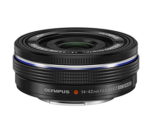 【中古】 ブラック_単品 OM SYSTEM/オリンパス OLYMPUS 電動式パンケーキズームレンズ M.ZUIKO DIGITAL ED 14-42mm F3.5-5.6 EZ BLKの通販は 34,446円