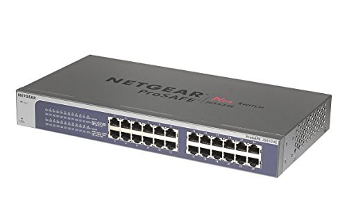 【中古】 【メーカ生産終了品】NETGEAR ラックマウント型 アンマネージプラス スイッチングハブ JGS524E ギガビット 24ポート VLAN QoS