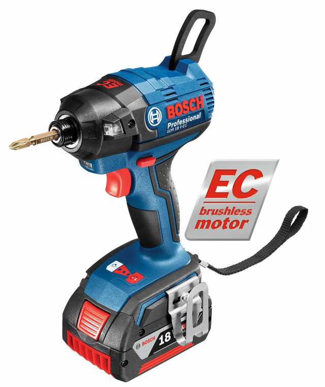 【中古】 2.0Ahバッテリー・4.0Ahバッテリー 各1個 Bosch Professional(ボッシュ)18V コードレスインパクトドライバー (4.0Ahバッテリー1