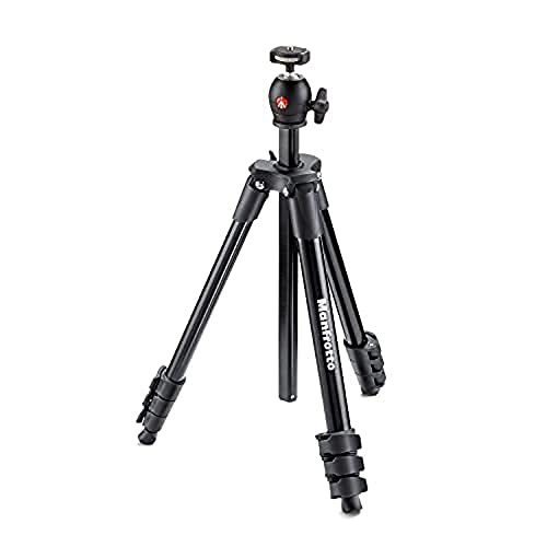 【中古】 ブラック_三脚単体 Manfrotto 三脚 COMPACT Light フォトキット アルミ 4段 ブラック MKCOMPACTLT-BK