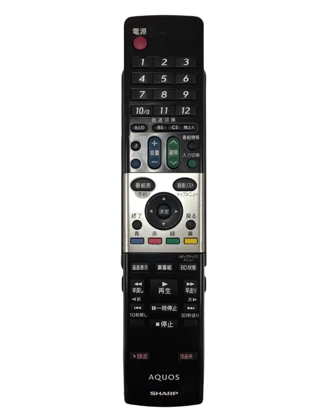 【中古】 シャープ(AQUOS)純正リモコン GA738WJSA (0126380038)の通販は 6,341円