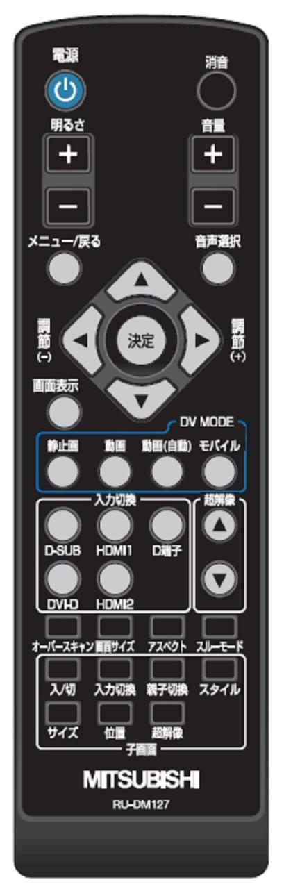 【中古】 三菱 液晶モニターリモコン RU-DM127の通販は