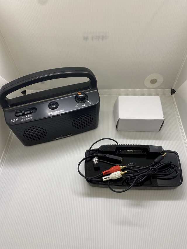 【中古】 ブラック audio-technica SOUND ASSIST デジタルワイヤレスステレオスピーカーシステム ブラック AT-SP767TV BK