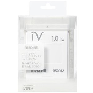 【中古】 マクセル iVDR-S規格対応リムーバブル・ハードディスク 1.0TB(ホワイト)maxell カセットハードディスク「iV(アイヴィ)」 M-VDRS