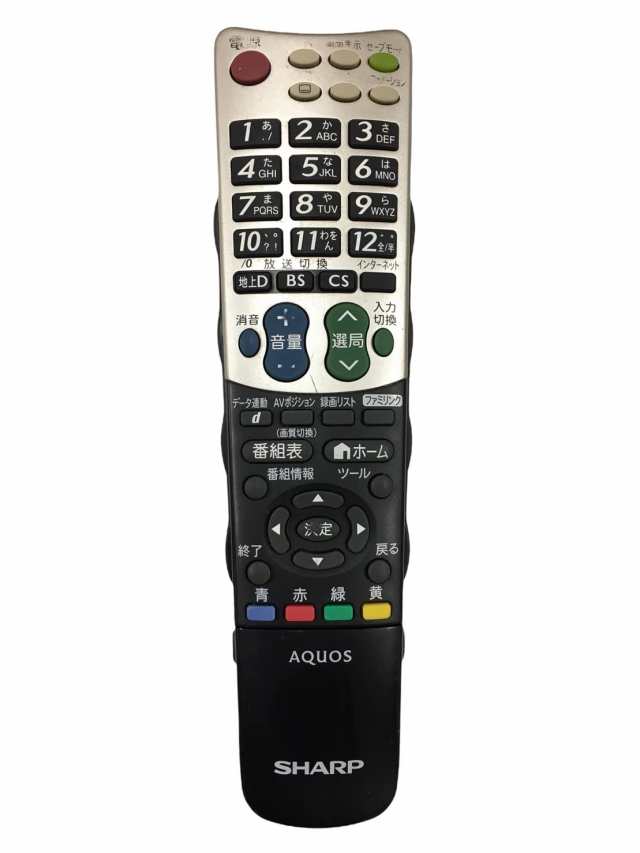 【中古】 シャープ 液晶テレビ（AQUOS) 純正リモコンGB007WJSA(0106380376)