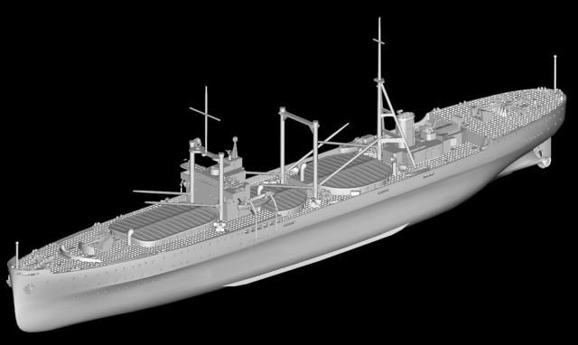 【中古】 ピットロード 1/700 日本海軍 給兵艦 樫野