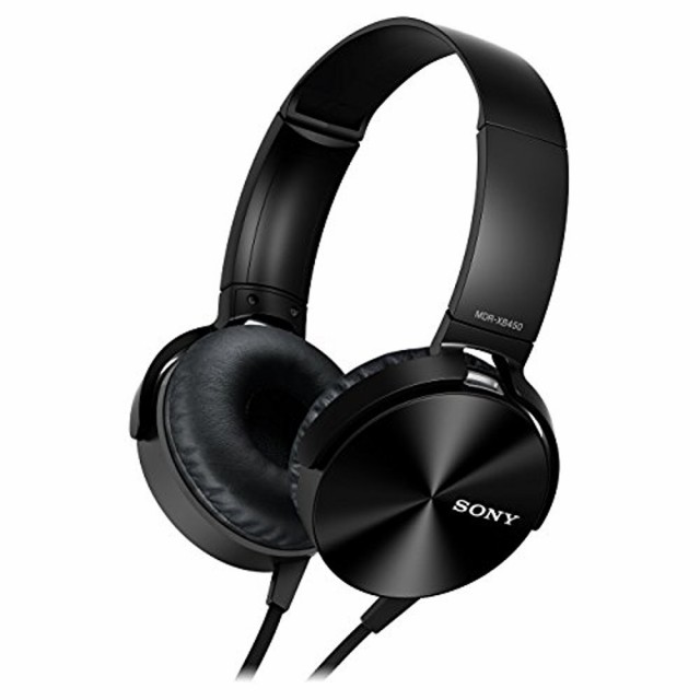 【中古】 ブラック ソニー SONY ヘッドホン MDR-XB450 : 密閉型 折りたたみ式 ブラック MDR-XB450 B