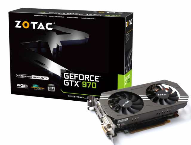 【中古】 ZOTAC GeForce GTX 970 グラフィックスボード VD5516 ZTGTX97-4GD501