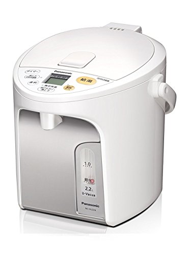 【中古】 パナソニック 電気ポット 2.2リットル 真空断熱 省エネ保温 お好み温度調節 給湯量(2段階+コーヒー用) コードレス給湯 ホワイト NC-HU224-Wの通販は