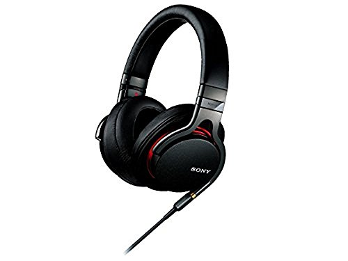 【中古】 通常版_ブラック ソニー SONY ヘッドホン MDR-1A : ハイレゾ対応 密閉型 折りたたみ式 ケーブル着脱式/バランス接続対応 リモコン・マイク付き ブラック MDR-1A B