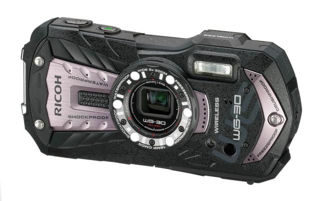 【中古】 カーボングレー_Wi-Fi搭載 RICOH 防水デジタルカメラ RICOH WG-30W カーボングレー 防水12m耐ショック1.5m耐寒-10度 RICOH WG-30W GL 04621の通販は