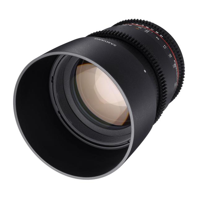 【中古】 キヤノン EF用_動画用(ギア付き) SAMYANG 85mm T1.5 VDSLR AS IF UMC II キヤノンEF用 フルサイズ対応