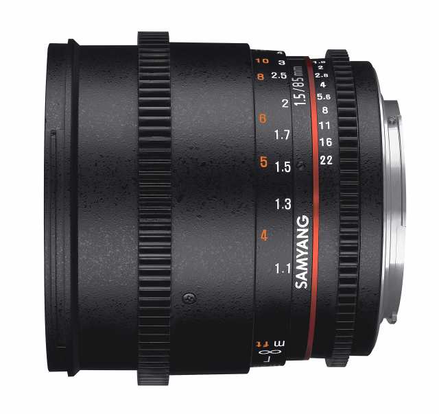 【中古】 ソニー αA用_動画用(ギア付き) SAMYANG 85mm T1.5 VDSLR AS IF UMC II ソニーαA用 フルサイズ対応 ブラック 73.2×Φ78mm F13