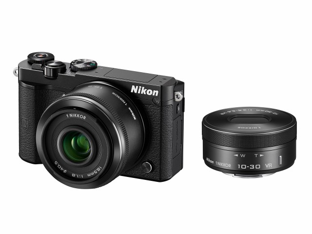 【中古】 ブラック_ダブルレンズキット_本体のみ Nikon ミラーレス一眼 Nikon1 J5 ダブルレンズキット ブラック J5WLKBK