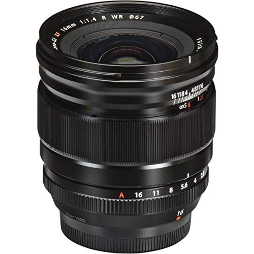 【中古】 ブラック_XF16mmF1.4 R WR_レンズ単品 富士フイルム(FUJIFILM) X 交換レンズ フジノン 単焦点 超広角 大口径 16mm F1.4 防塵防