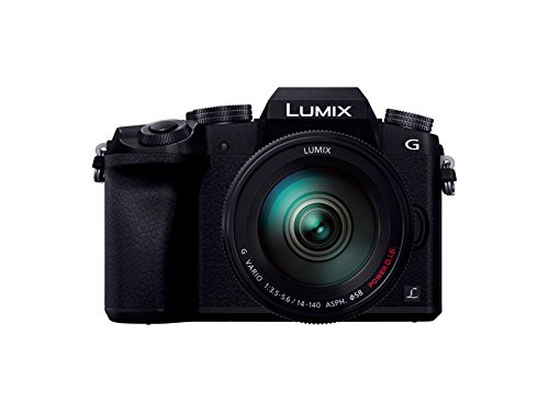 【中古】 14-140mm レンズキット パナソニック ミラーレス一眼カメラ ルミックス G7 レンズキット 高倍率ズームレンズ付属 1600万画素 ブラック DMC-G7H-K