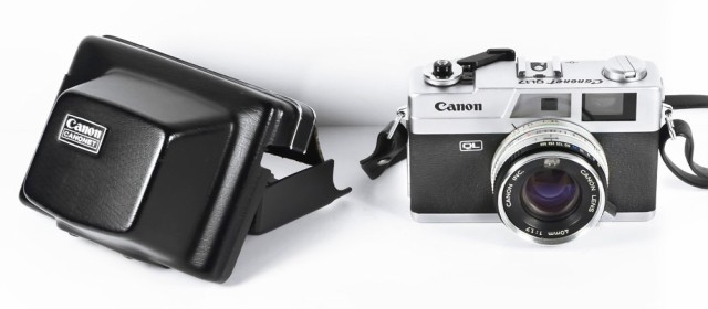 【中古】 Canon Canonet ql17 35 mm Rangefinder Camera 40 MM F / 1.7レンズと元フィットケース