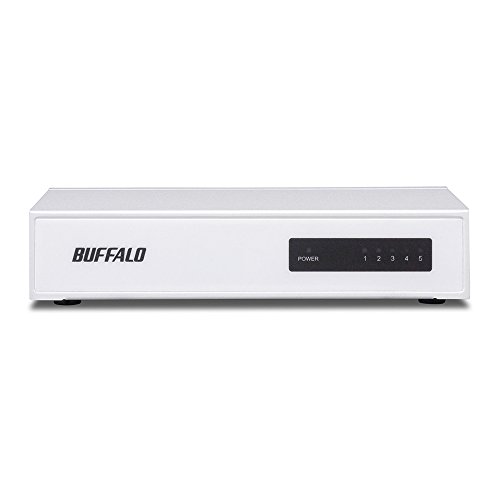 【中古】 バッファロー BUFFALO 10/100Mbps対応 金属筺体 電源内蔵 5ポート ホワイト スイッチングハブ LSW4-TX-5NS/WHDの通販は 7,567円