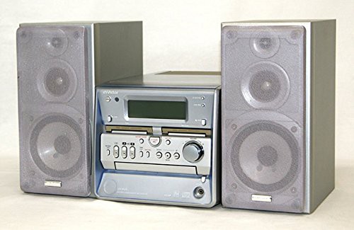 【中古】 Victor ビクター JVC UX-W50-S シルバー マイクロコンポーネントMDシステム（CD/ダブルMD/カセット/FM/AM コンポ）（本体CA-UXW