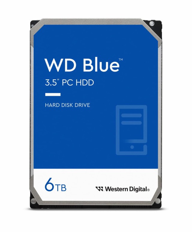 【中古】 【国内品】WD HDD 内蔵ハードディスク 3.5インチ 6TB WD Blue WD60EZRZ-RT SATA3.0 5400rpmの通販は