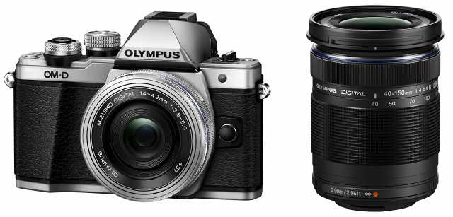 【中古】 OLYMPUS ミラーレス一眼カメラ OM-D E-M10 MarkII EZダブルズームキット シルバー