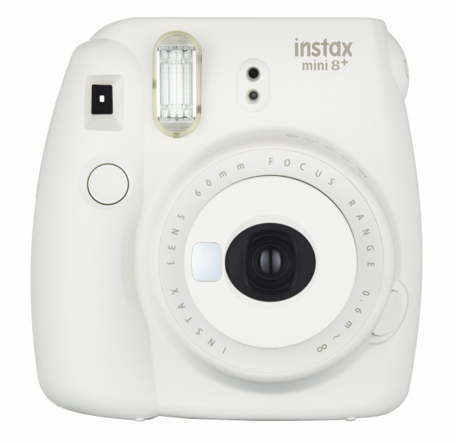 【中古】 バニラ_旧商品 本体 FUJIFILM インスタントカメラ チェキ instax mini8プラス 接写レンズ・純正ハンドストラップ付き バニラ IN