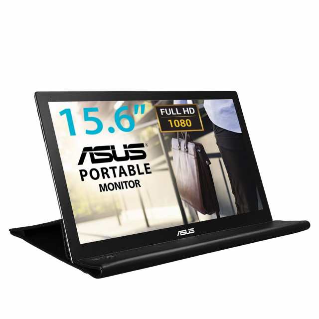 【中古】 ASUS MB169B+ モバイルモニター モバイルディスプレイ 薄さ8mm・軽量800g、USBで簡単接続 15.6インチIPS フルHD USB3.0