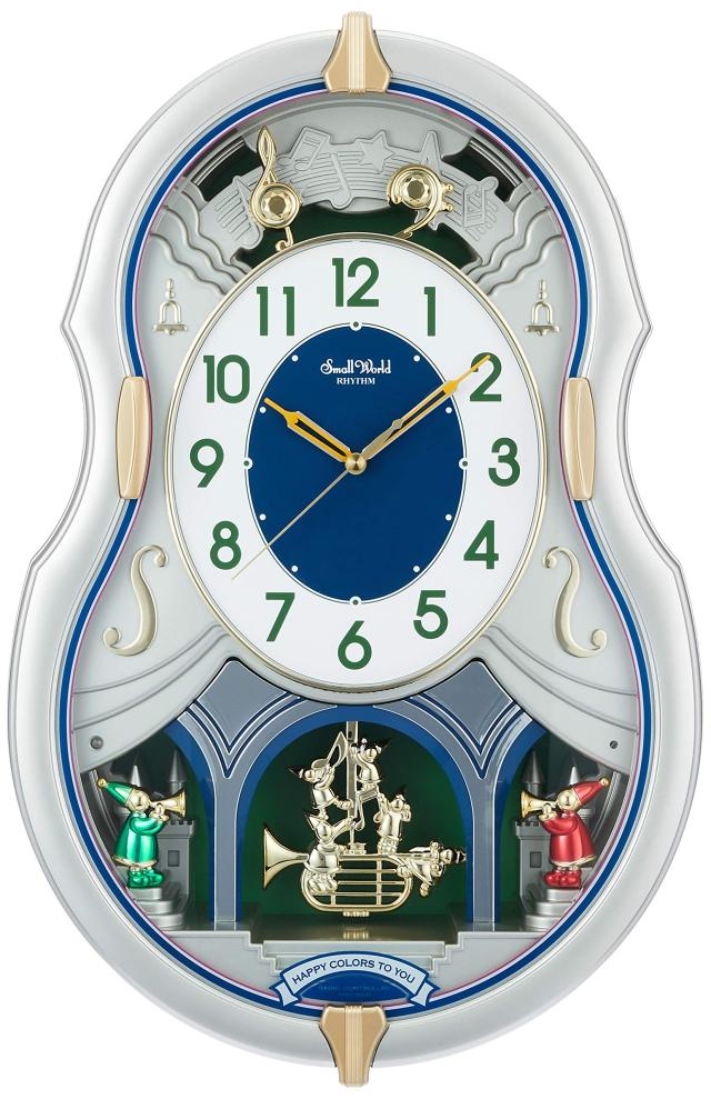 【希少品】【美品】リズム　RHYTHM　スモールワールド アレム 　掛け時計 廃盤 希少】リズム スモールワールド 壁掛け時計 からくり時計