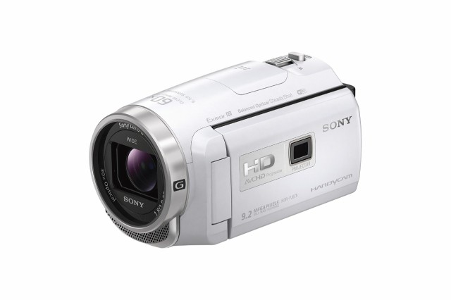 【中古】 ホワイト ソニー SONY ビデオカメラ Handycam 光学30倍 内蔵メモリー32GBホワイト HDR-PJ675 WC