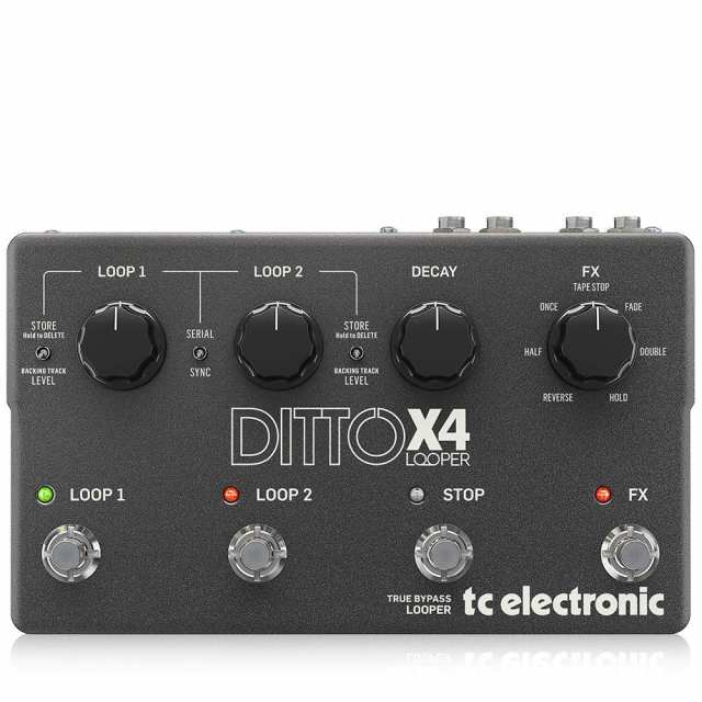 【中古】 ティーシーエレクトロニック(Tc Electronic) デュアル トラック ルーパー DITTO X4 LOOPER Gray