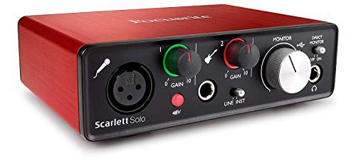 【中古】 単品 Focusrite フォーカスライト オーディオインターフェイス 2イン/2アウト 24bit/192kHz Scarlett Solo (2nd Gen) 【国内正