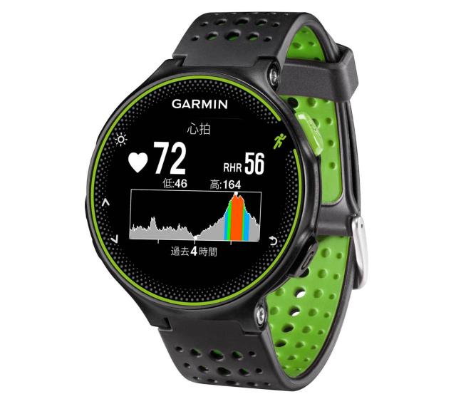 【中古】 ブラックグリーン_本体のみ GARMIN(ガーミン) ランニングウォッチ 時計 GPS 心拍計 VO2Max ライフログ 50m防水 ForeAthlete 235J ブラック×グリーン 【日本正規品】 FA235J 37176K 22,481円