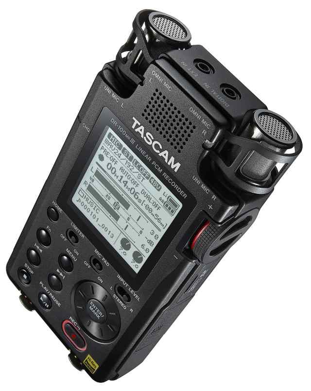 【中古】 TASCAM(タスカム) DR-100MK3 ステレオリニアPCMレコーダー 24bit/192kHz ハイレゾ ハンディレコーダー Youtube ASMR 音楽 野鳥