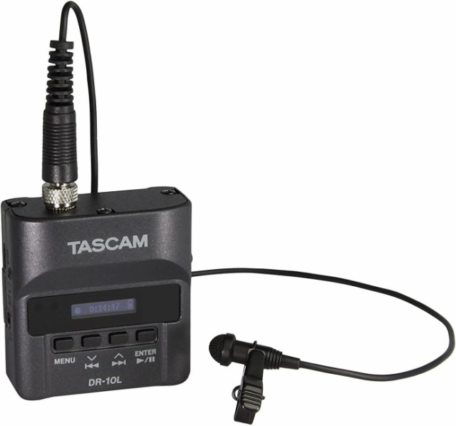 【中古】 単品 TASCAM(タスカム) DR-10L ピンマイクレコーダー 黒 Youtube 音声収録 インターネット配信 ポッドキャスト 動画撮影 Vlog