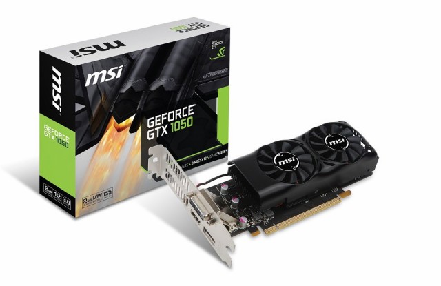 【中古】 MSI GeForce GTX 1050 2GT LP グラフィックスボード LPモデル VD6239