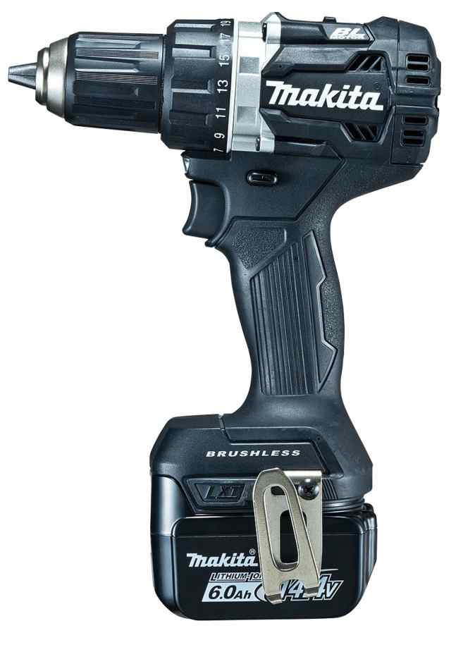 【中古】 黒_バッテリー×2・充電器・ケース付 マキタ(Makita) DF474DRGXB 充電式ドライバドリル 黒 14.4V 6.0Ah