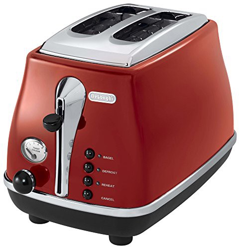 【中古】 レッド_単品 デロンギ(DeLonghi) アイコナ・コレクション ポップアップトースター CTO2003J-R