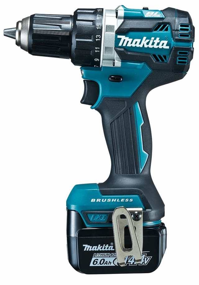 【中古】 青_バッテリー×2・充電器・ケース付 マキタ(Makita) DF474DRGX 充電式ドライバドリル 青 14.4V 6.0Ah