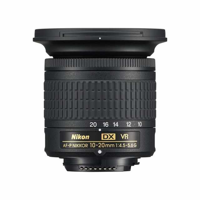 【中古】 ブラック Nikon AF-P DX NIKKOR 10-20mm f/4.5-5.6G VRレンズ ブラック。